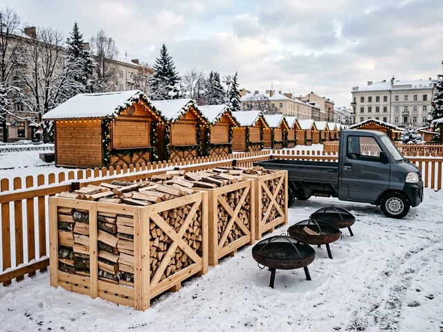 Дрова для ярмарок и городских праздников в Костроме